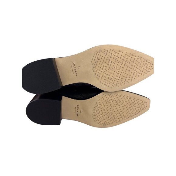 Cole Haan Nala Women's Bootie Ankle Boot Black Leather Heeled Western Size 7 NEW - Picture 8 of 10